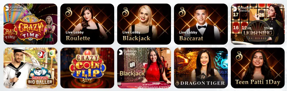 Jeux de casino en direct True Flip Casino