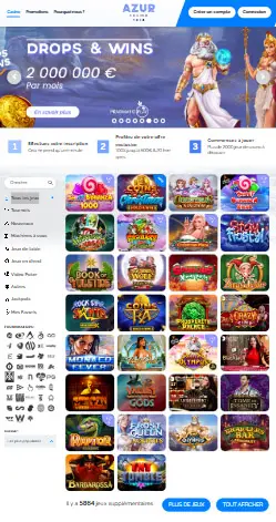 l'application et interface TRUE FLIP CASINO